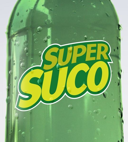 Criação da marca e aplicação de rótulos e cartazes para a empresa Super Sucos e seus produtos “Sabor da Fruta” e “Sabor do Mate”…